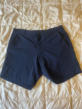 Men's Flat Front Performance Shorts - Navy